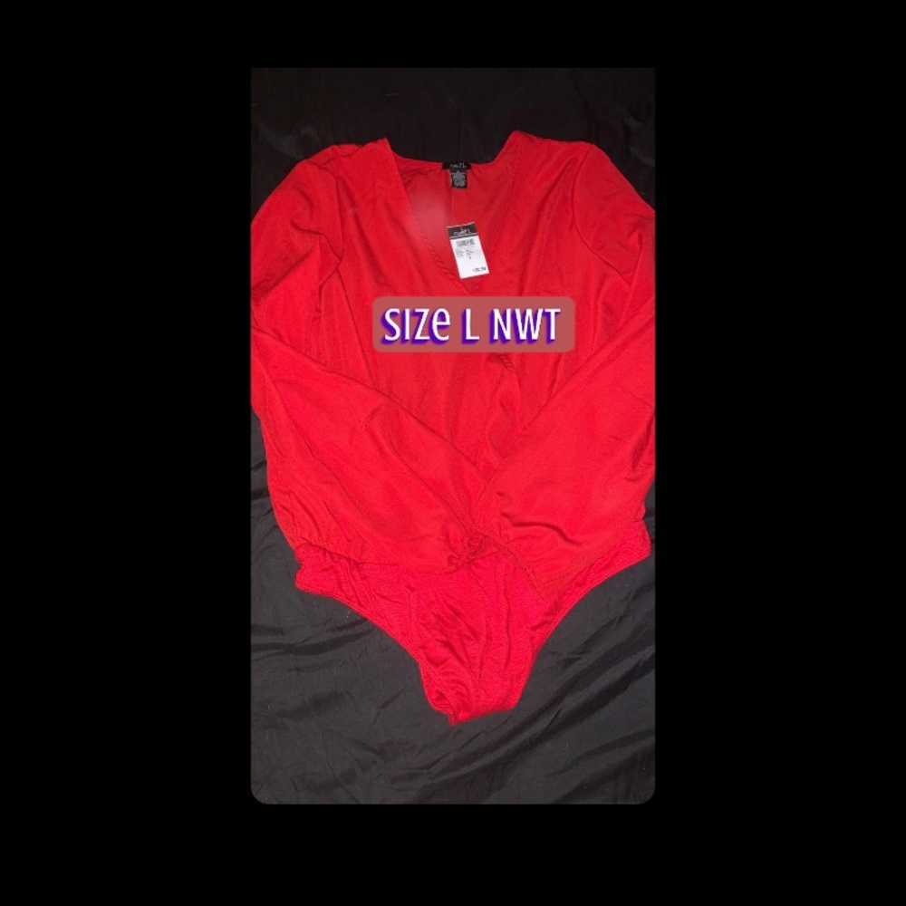 Rue21 Red Bodysuit size Large